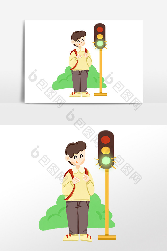 交通指示灯人物图片图片