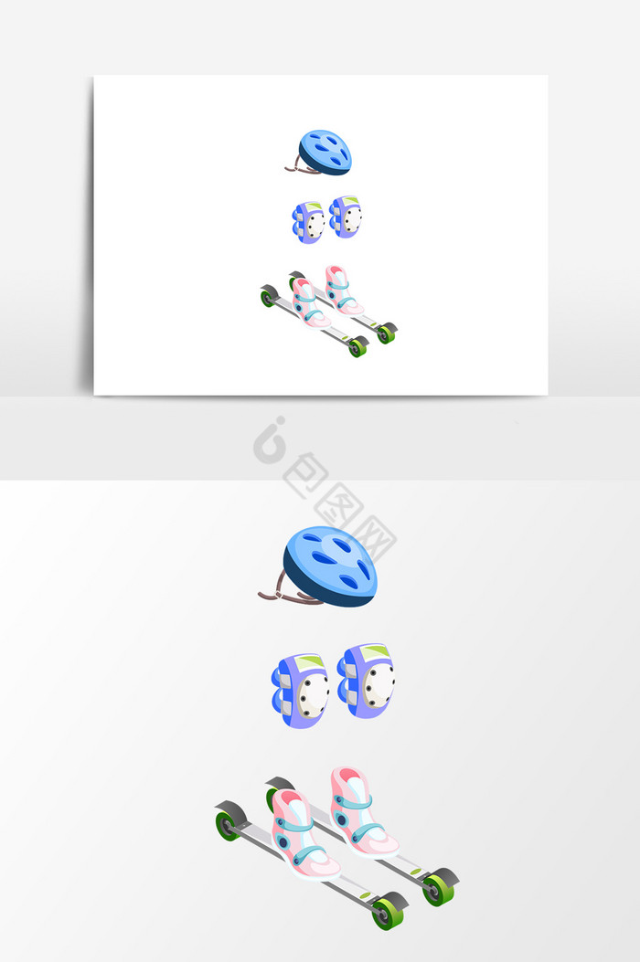 滑板护具图片
