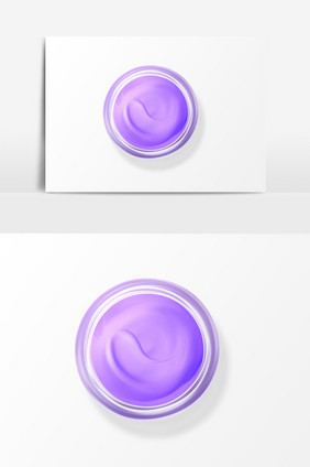 紫色化妆膏体PSD元素