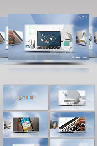 互联网科技企业图文展示AE模板图片