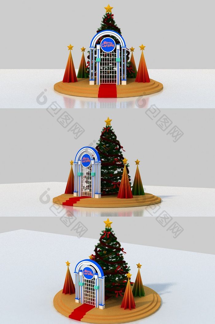 2019圣诞新年装饰模型