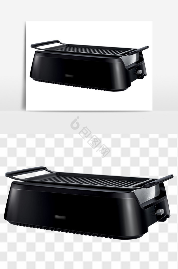 黑色烧烤架电器图片