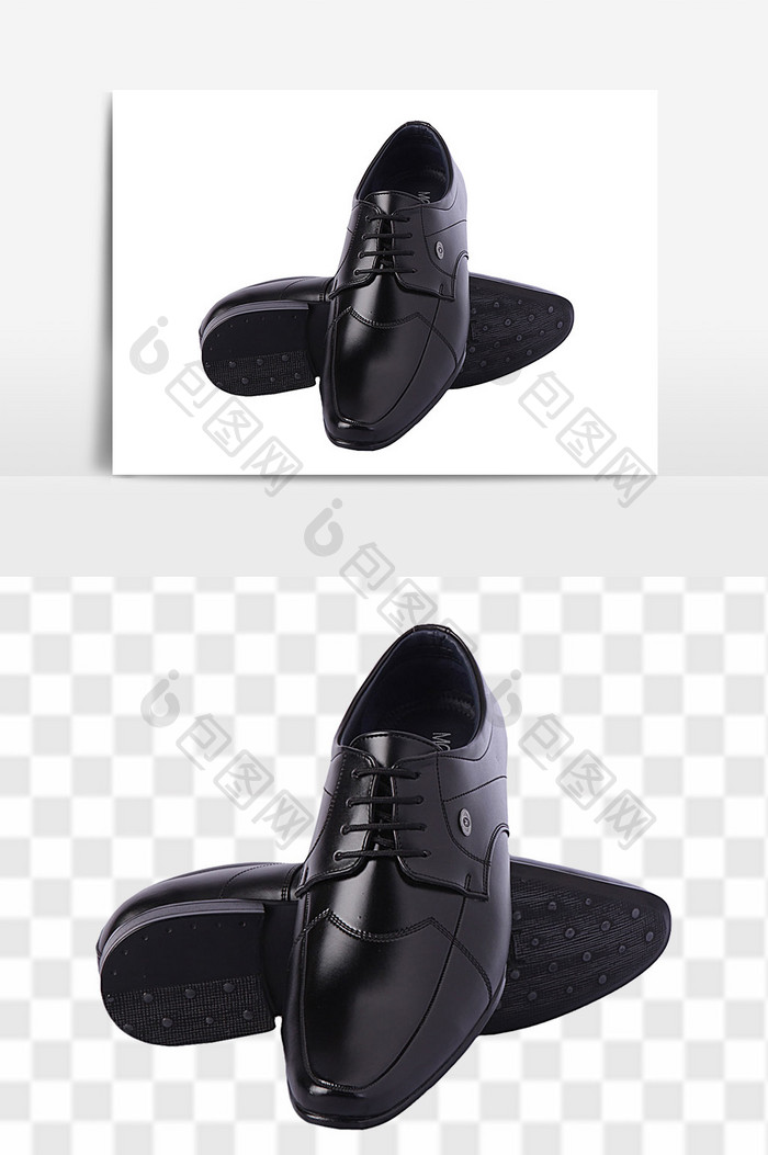 黑色男士时尚皮鞋