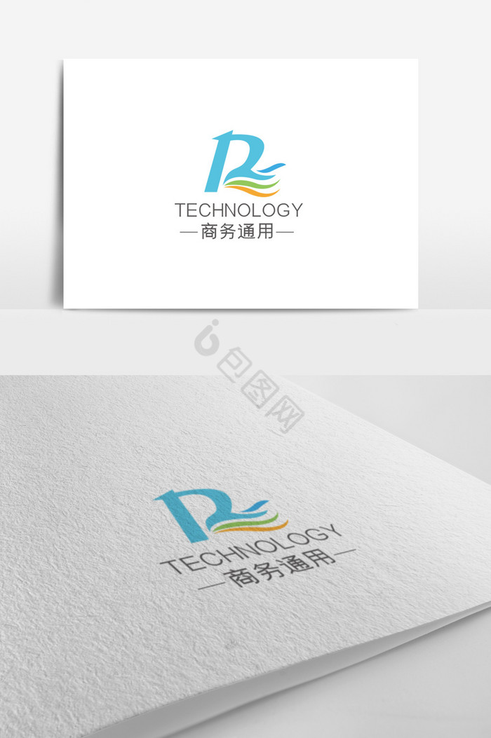 R字母logo模板图片