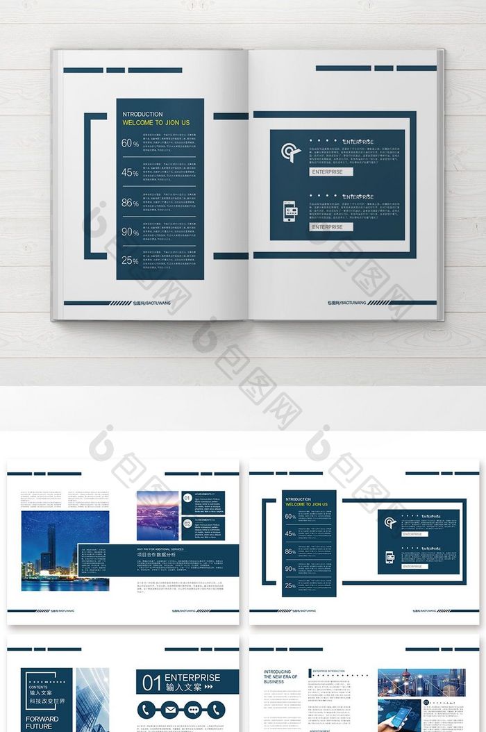 立体大气企业整套画册设计
