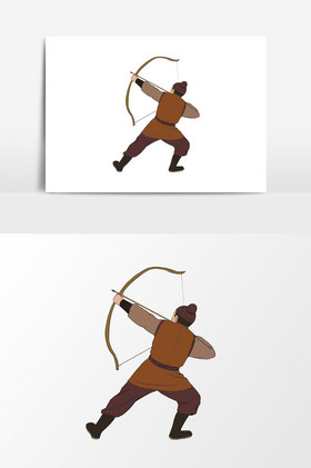 中国古代射箭人物形象