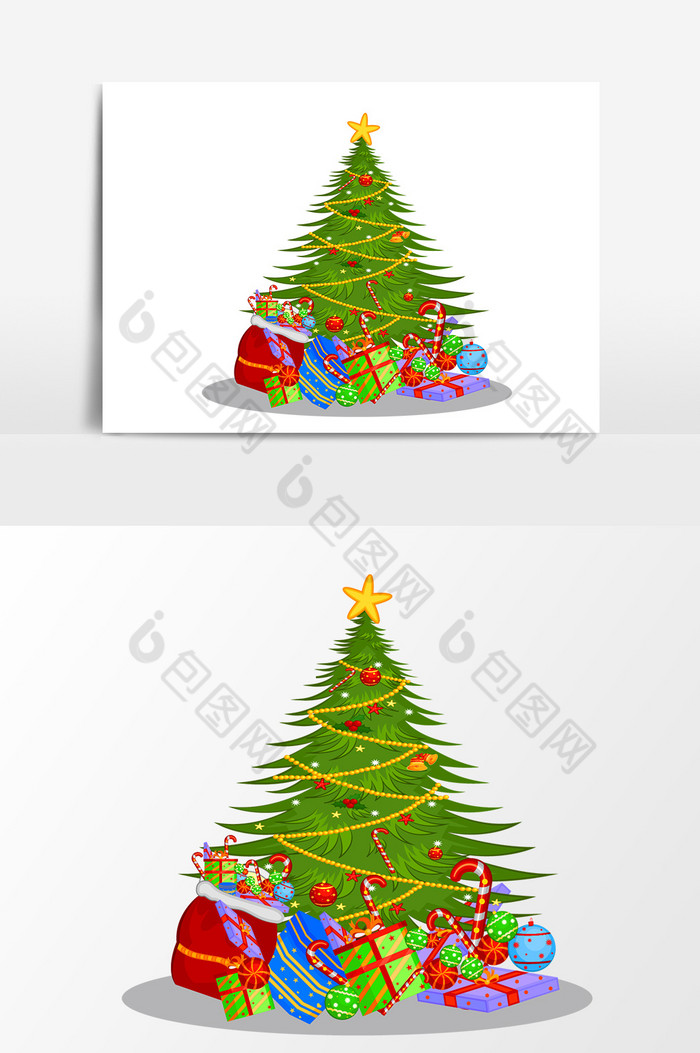 圣诞树装饰礼物图片图片