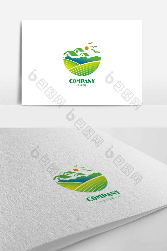 大气创意农业标志logo设计
