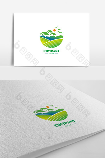 大气创意农业标志logo设计图片