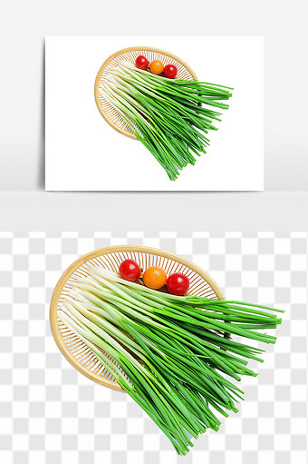 绿色蔬菜小葱图片
