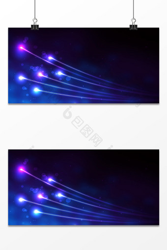星空流星紫色渐变科技背景图片