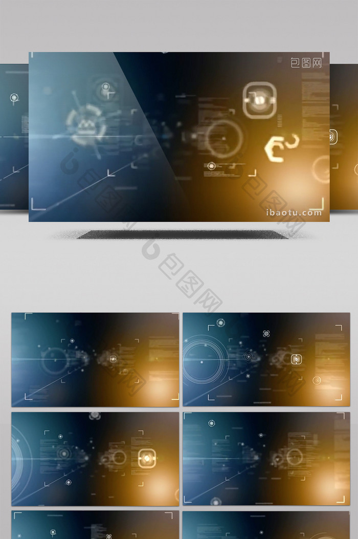 科技企业宣传互联网相关背景合成视频素材