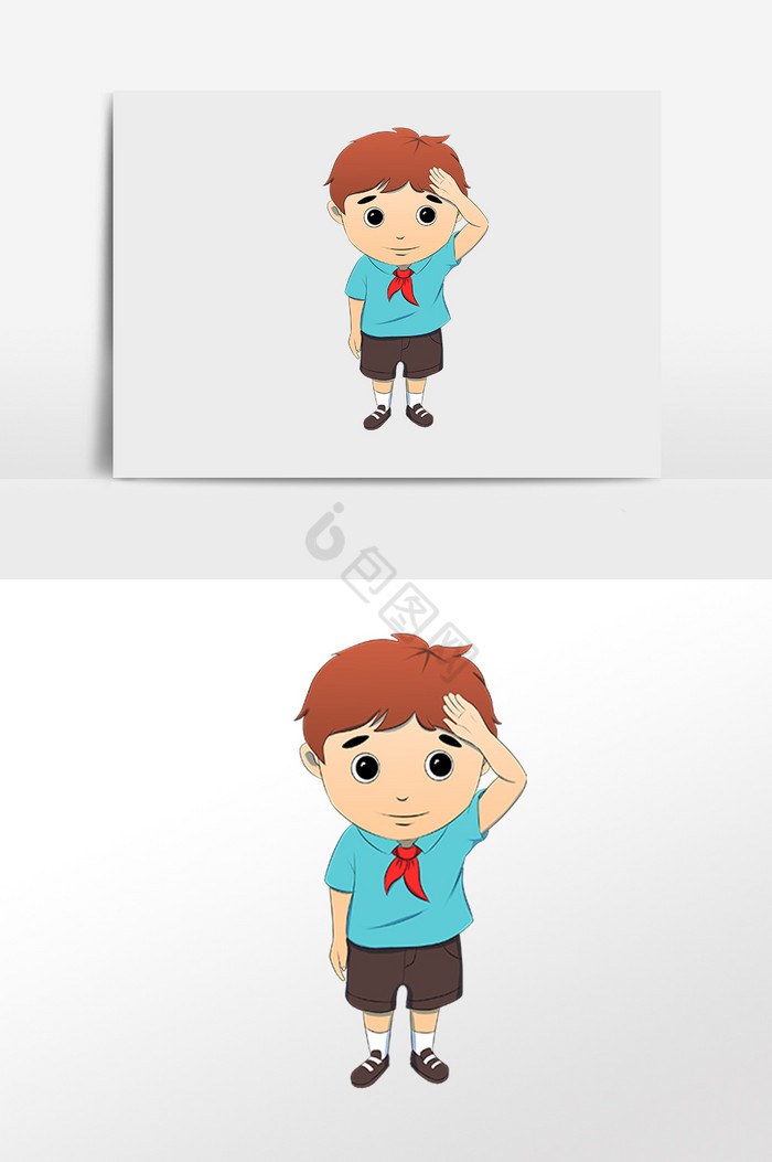 男孩敬礼图片-男孩敬礼素材免费下载-包图网