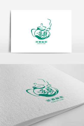 中国风创意茶标志logo设计