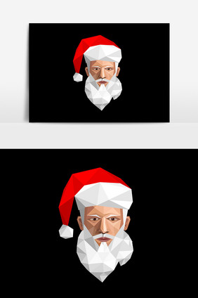 圣诞老人头像设计元素
