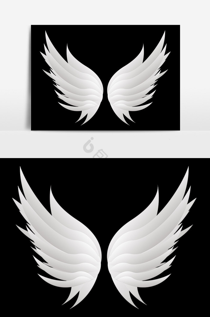 白色羽毛翅膀