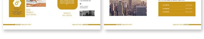 金色高档企业整套画册设计