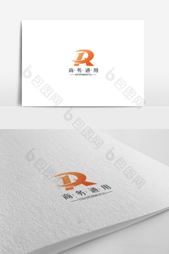 大气创意时尚R字母商务通用logo模板图片