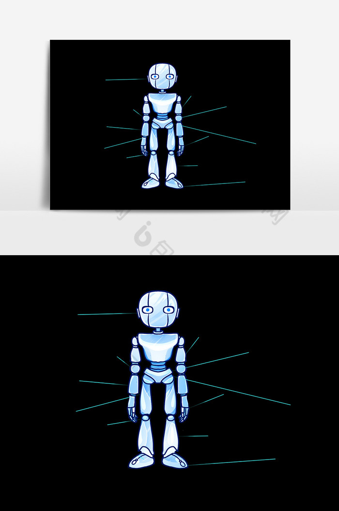高科技机器人插画图片图片