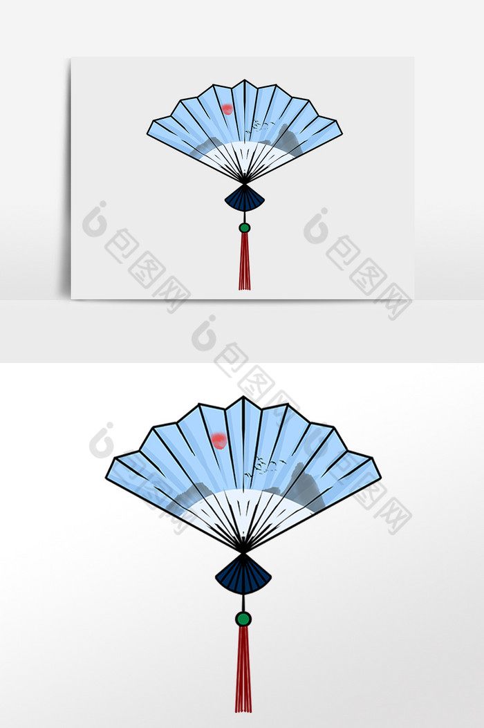 古代折扇图片图片