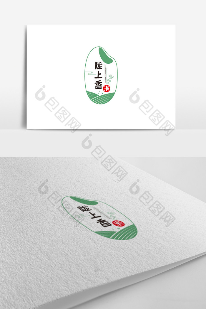 精美香米标志logo图片图片