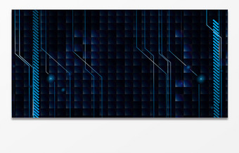 科技芯片风蓝色质感纹理渐变大气商务背景图片