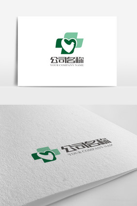 简洁医疗保健logo标志