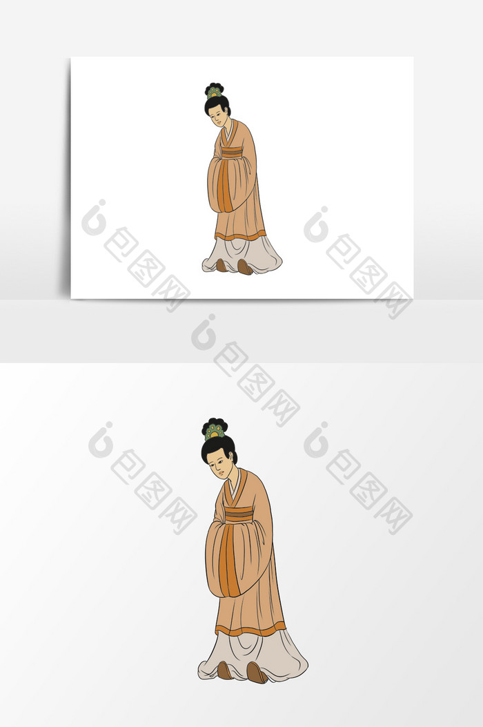 中国古代唐装女子形象元素