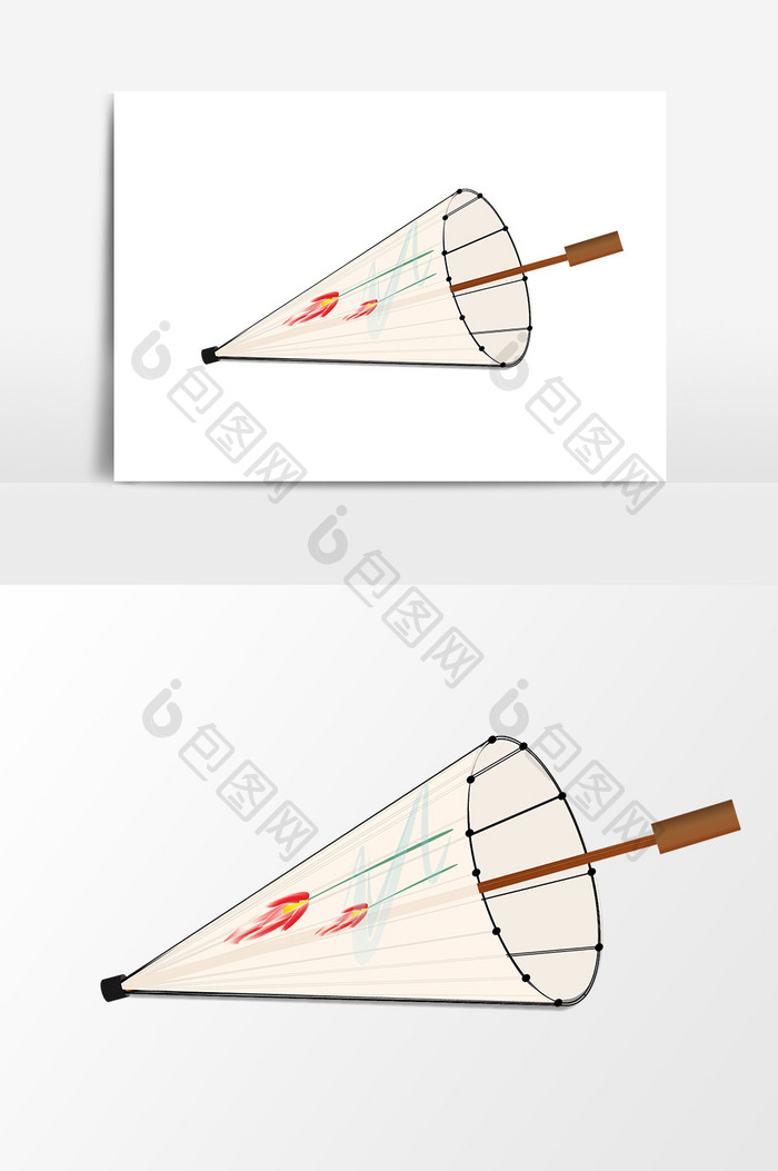 中国风油纸伞设计元素