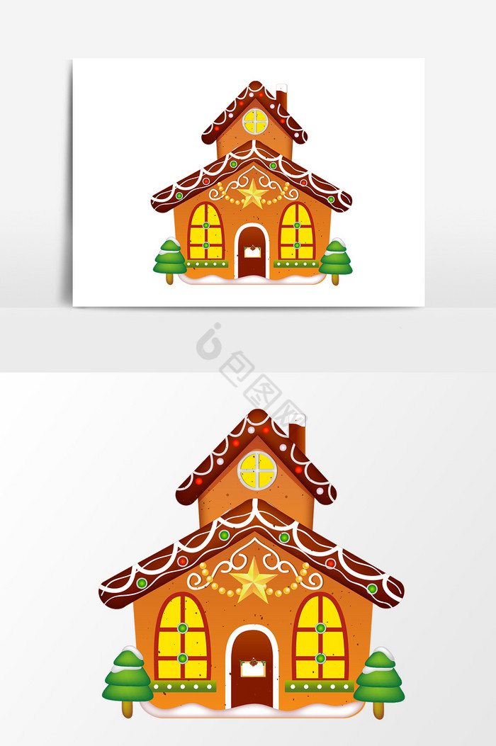 圣诞节房屋装饰图片