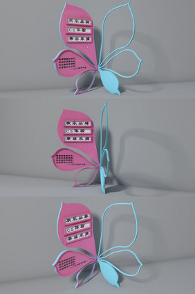 c4d异形路牌导视标识设计模型效果图