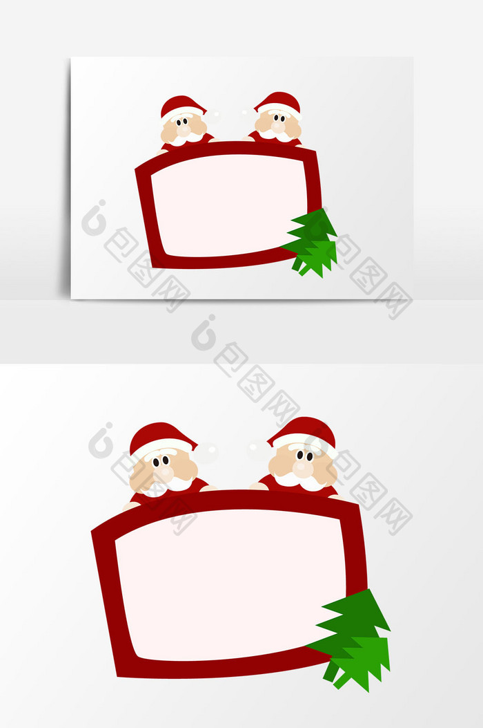 圣诞边框元素设计