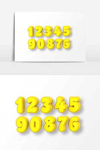 卡通数字图片大全 卡通数字素材下载 包图网