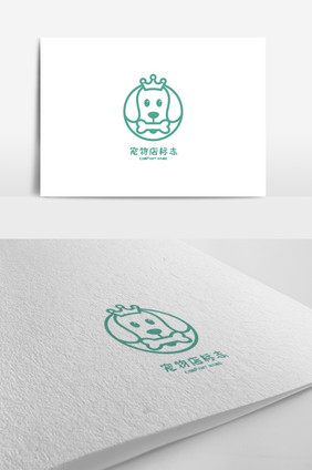 创意宠物店标志logo设计