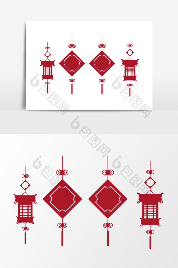 中国风新年挂饰设计元素