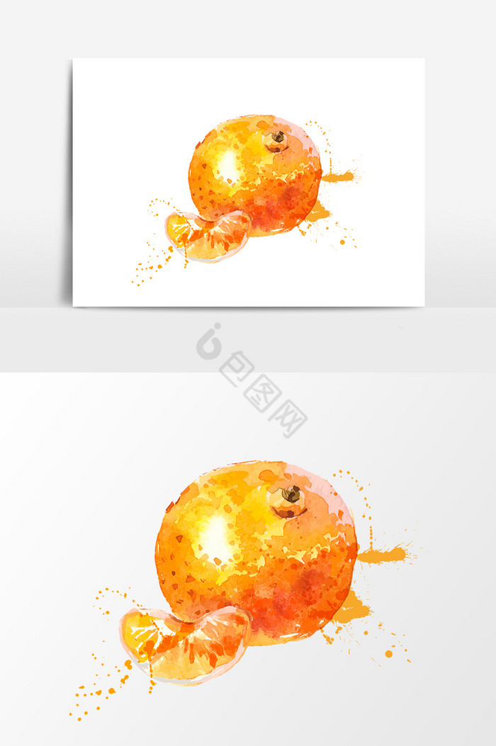彩绘橘子图片