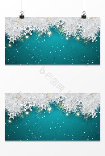 梦幻冬季圣诞节唯美简约气质大气 雪花背景图片