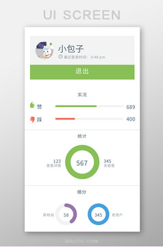 扁平邀请擂台奖杯排行榜UI移动界面