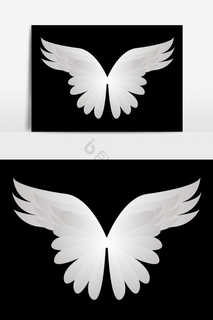 白色羽毛翅膀