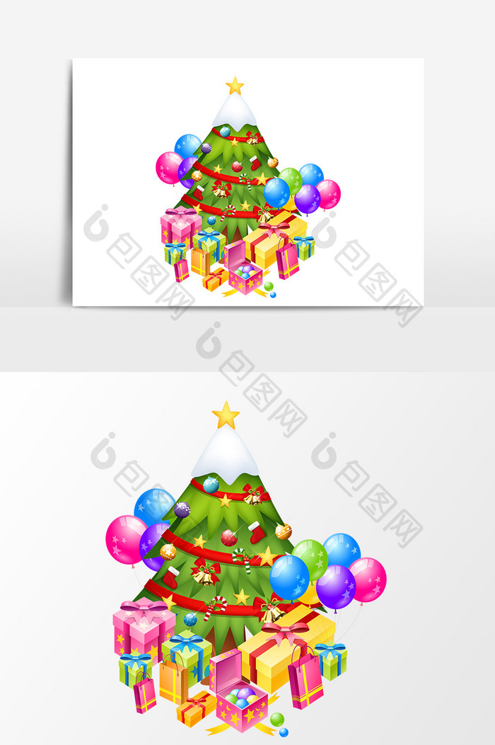 圣诞节装饰圣诞树设计元素
