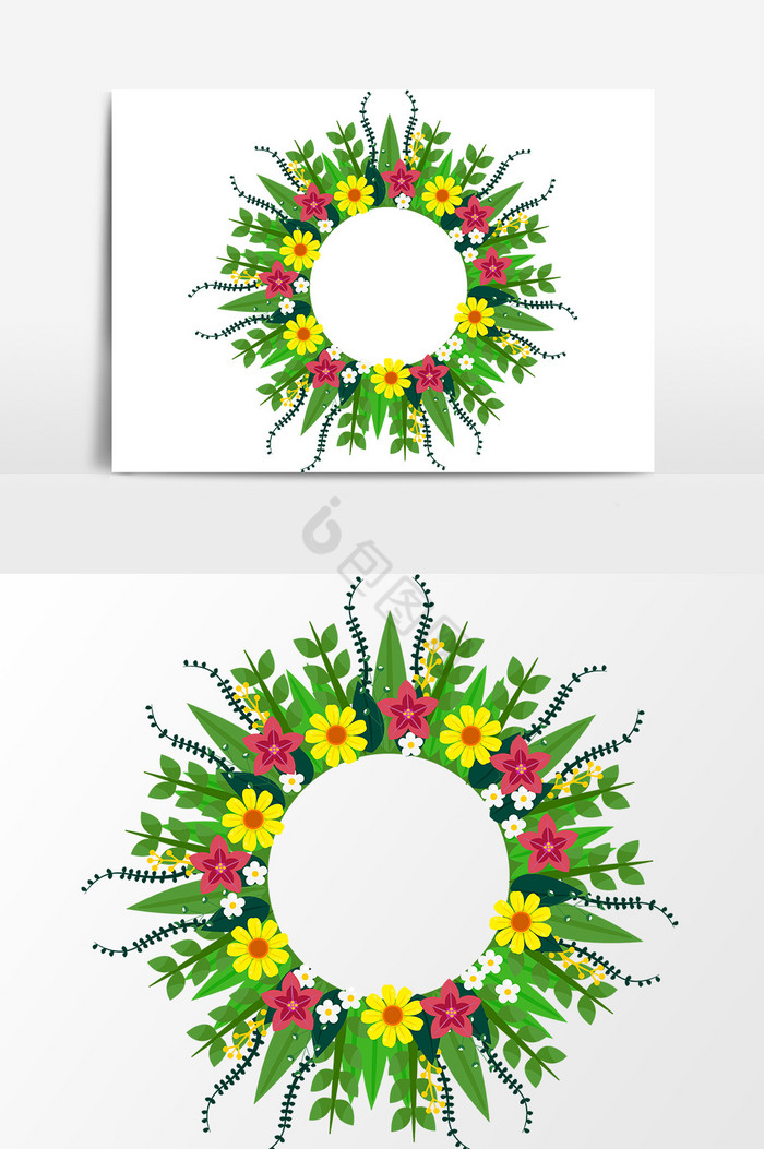 植物花环装饰图片