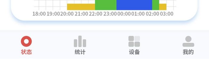 橙色简约运动手环APP数据显示UI界面