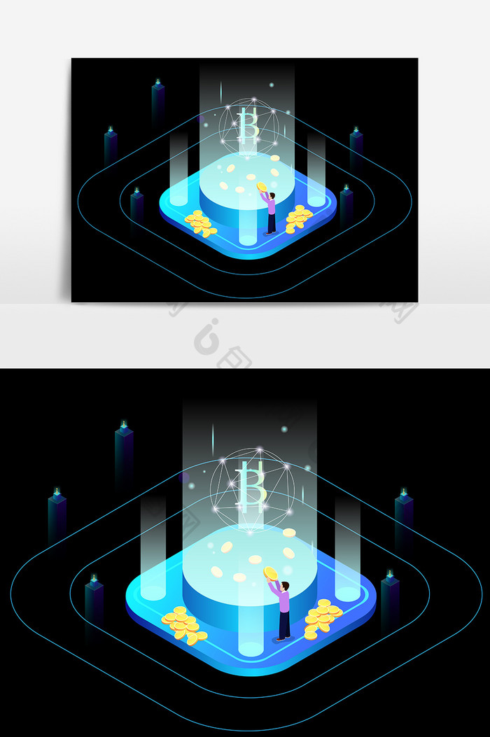 2.5d人物金钱光感透气