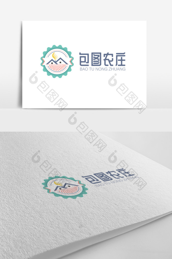 包图农庄食品logo