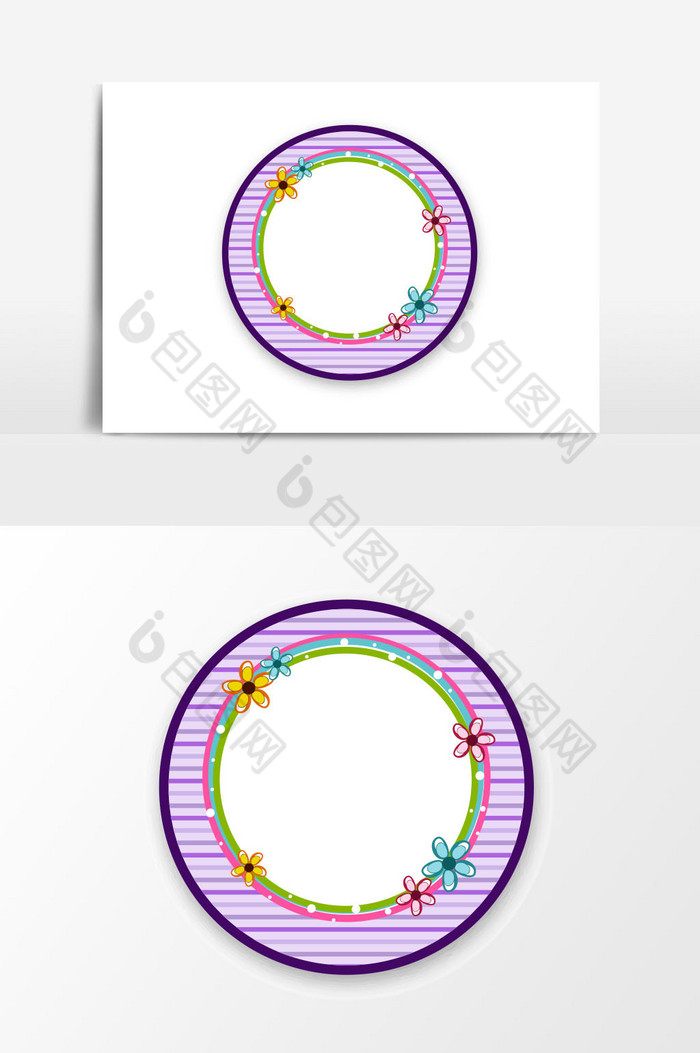 圆形条纹边框图片图片