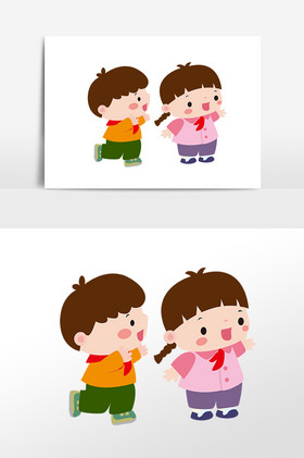 可爱的少先队员