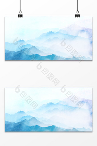山峰中国风背景设计图片
