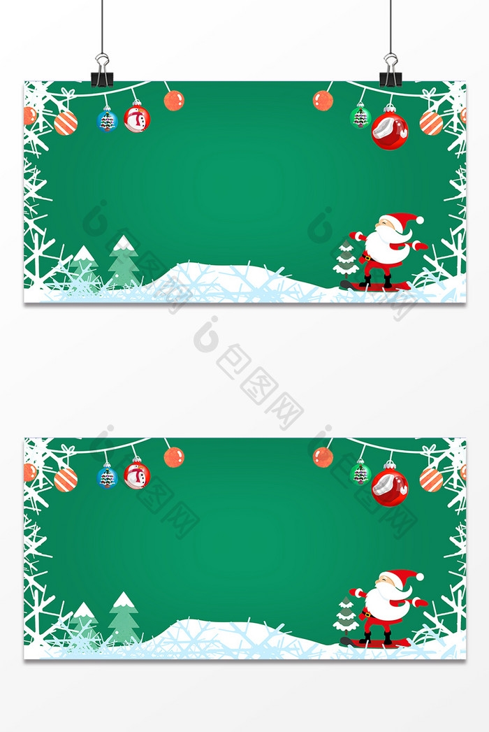 圣诞节装饰冬季背景设计