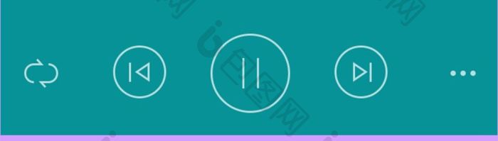 音乐播放器主页面上一曲下一曲循环暂停
