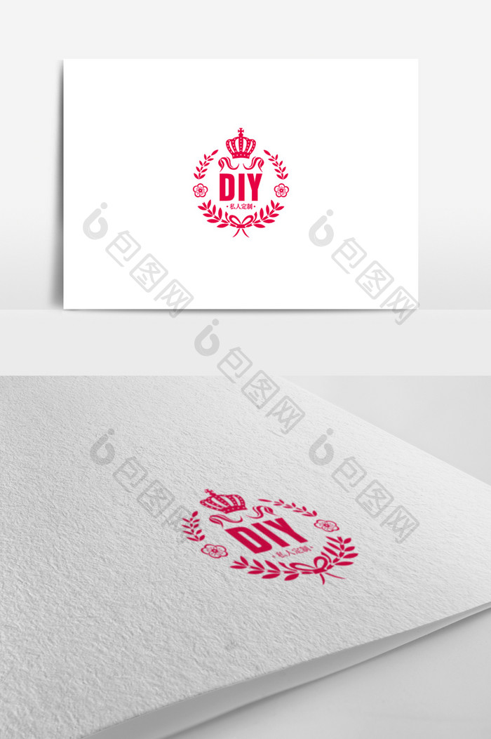 个性创意鲜花定制DIY标志logo设计